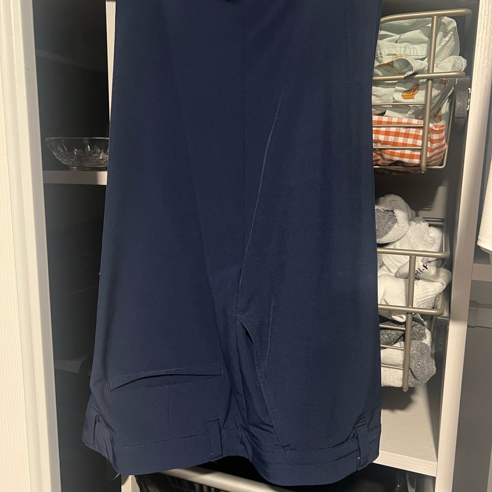 adidas Men's Flat Front Shorts - Navy Blue
